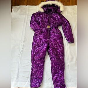 Metallic Purple Snowsuit
